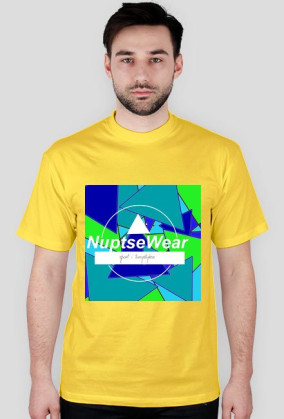 Nuptsewear- koszulka z oryginalnym logo i małym logo na plecach