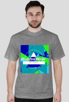 Nuptsewear- koszulka z oryginalnym logo i małym logo na plecach