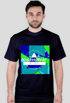 Nuptsewear- koszulka z oryginalnym logo i małym logo na plecach