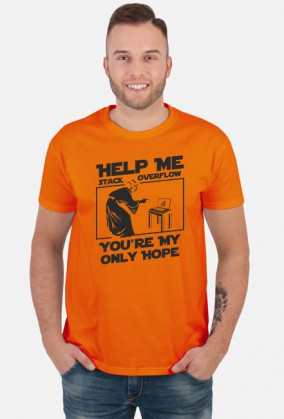 Koszulka męska prezent dla informatyka programisty na mikołajki pod choinkę, na urodziny  - Help me stack overflow
