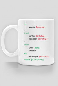 Kubek prezent dla informatyka programisty - Kodowanie kawy coffee