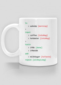 Kubek prezent dla informatyka programisty - Kodowanie kawy coffee