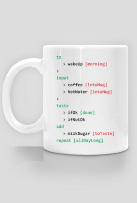 Kubek prezent dla informatyka programisty - Kodowanie kawy coffee