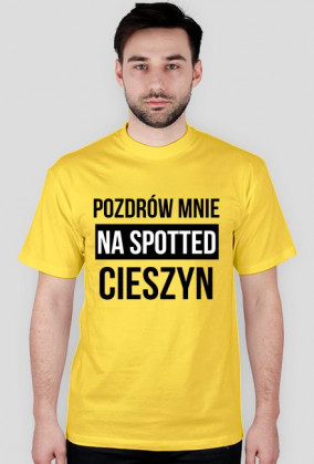 POZDRÓW MNIE / czarny napis /