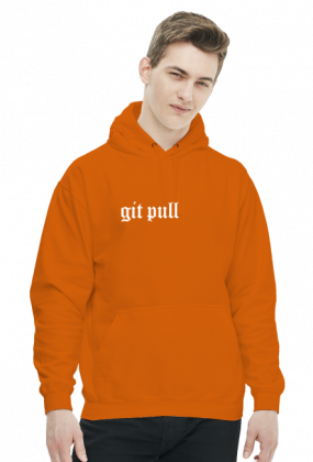 Bluza męska z kapturem prezent dla informatyka programisty na mikołajki pod choinkę, na urodziny  - Git Pull/GitHub