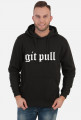 Bluza męska z kapturem prezent dla informatyka programisty na mikołajki pod choinkę, na urodziny  - Git Pull//GitHub