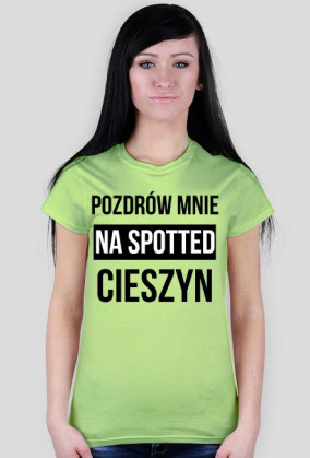 POZDRÓW MNIE / czarny napis /