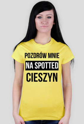 POZDRÓW MNIE / czarny napis /