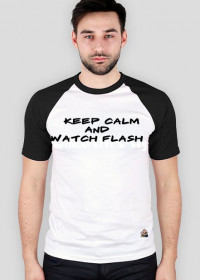 T-Shirt Męski Keep Calm and Watch Flash