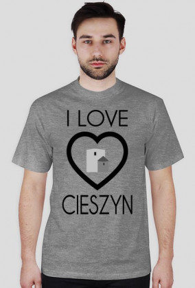 I LOVE CIESZYN / czarny napis /