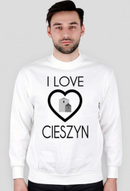 I LOVE CIESZYN / czarny napis / bluza