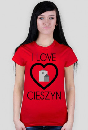 I LOVE CIESZYN / czarny napis /