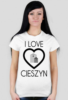 I LOVE CIESZYN / czarny napis /