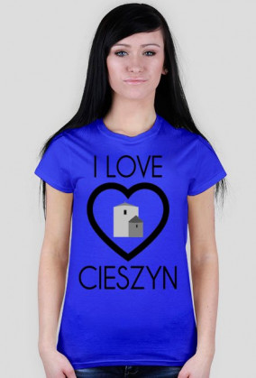 I LOVE CIESZYN / czarny napis /