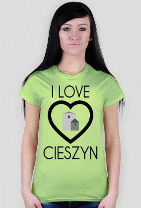 I LOVE CIESZYN / czarny napis /