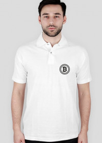 Koszulka polo męska - Bitcoin Crypto
