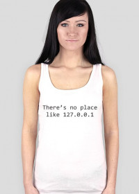Koszulka damska prezent dla informatyka programisty na mikołajki pod choinkę, na urodziny  - There's no place like
