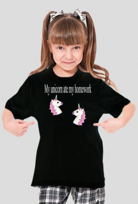 Bluzka UNICORN (Czarna Wersja)