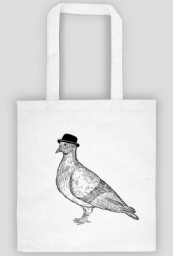 ANIMAL COLLECTION Torba "Mr. Pigeon" Czarna
