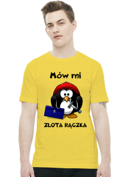 Koszulka MÓW MI ZŁOTA RĄCZKA różne kolory