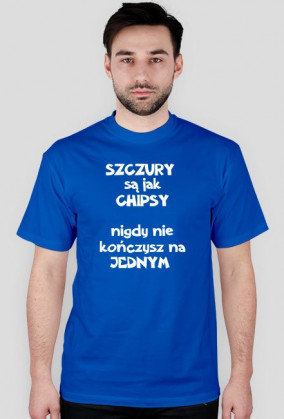 Różne kolory Koszulka męska SZCZURY są jak CHIPSY