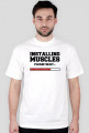 INSTALLING MUSCLES / t-shirt regular white