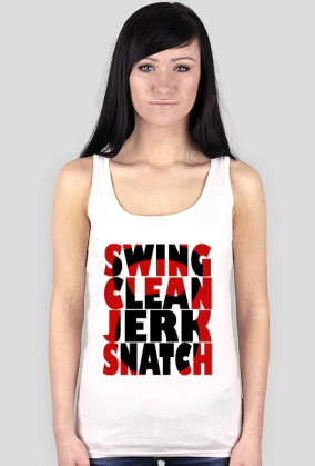 Swing Clean Jerk Snatch Lady - tank top