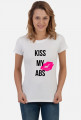 KISS MY ABS / t-shirt white