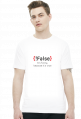 Koszulka prezent dla informatyka programisty na mikołajki pod choinkę, na urodziny - !false it's funny because it's true