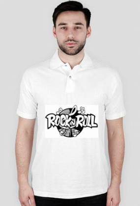 Rock&Roll - Biała - Męska + Kołnierzyk