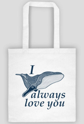 ANIMAL COLLECTION Torba "Whale love you"