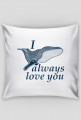 ANIMAL COLLECTION Poduszka "Whale love you"
