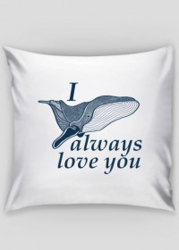 ANIMAL COLLECTION Poduszka "Whale love you"