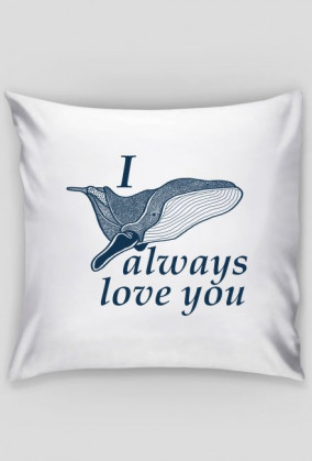 ANIMAL COLLECTION Poduszka "Whale love you"
