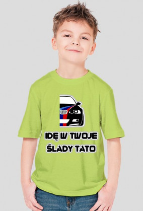 BMW - Idę w Twoje ślady Tato (koszulka chłopięca)