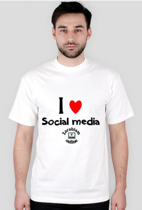 Koszulka męska - I love Social Media