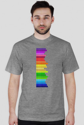 Koszula tęczowy nadruk