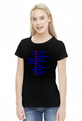 Koszulka z politykami PiS - damska