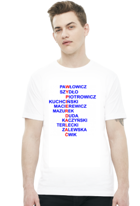 Koszulka z politykami PiS - męska