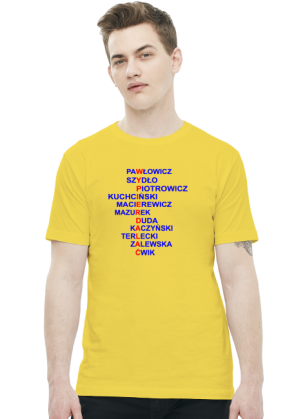 Koszulka z politykami PiS - męska