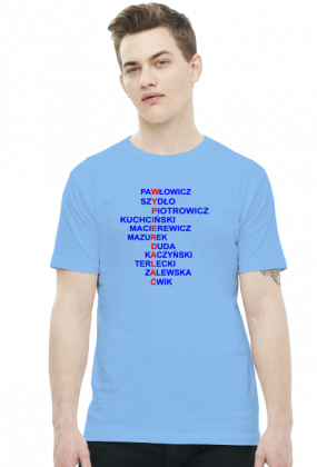 Koszulka z politykami PiS - męska