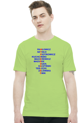 Koszulka z politykami PiS - męska