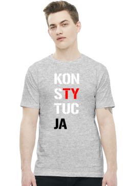 KonsTYtucJA - szara - Męska