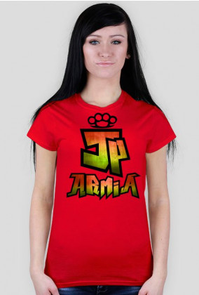 Koszulka JP Armia | Zielono-Żółta | Damska