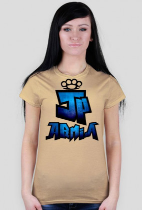 Koszulka JP Armia | Niebieska | Damska