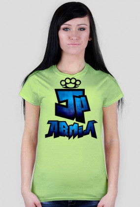 Koszulka JP Armia | Niebieska | Damska