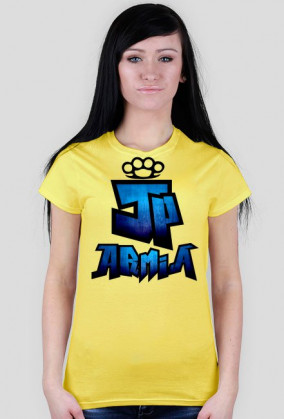 Koszulka JP Armia | Niebieska | Damska