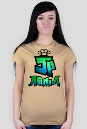 Koszulka JP Armia | Zielono-Niebieska | Damska