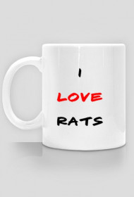 Kubek I LOVE RATS
