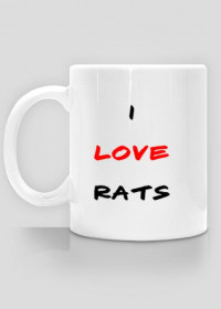 Kubek I LOVE RATS